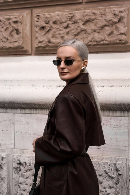 PREMIUM LEATHERETTE OVERSIZED COAT