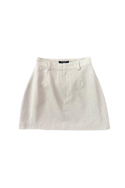 LINEN MINI SKIRT